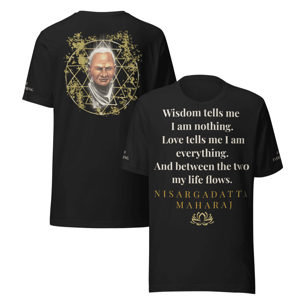 Nisargadatta Tee — Nisargadatta Maharaj front and back mockup